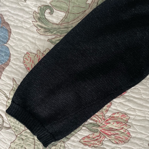 Black Sparkly 3/4 Sleeve Cardigan - Picture 3 of 6